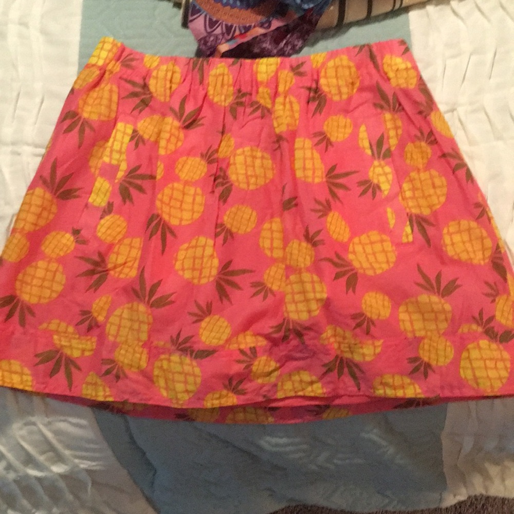 Jcrew pineapple mini skirt